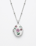 Floral Memories Locket Necklace
