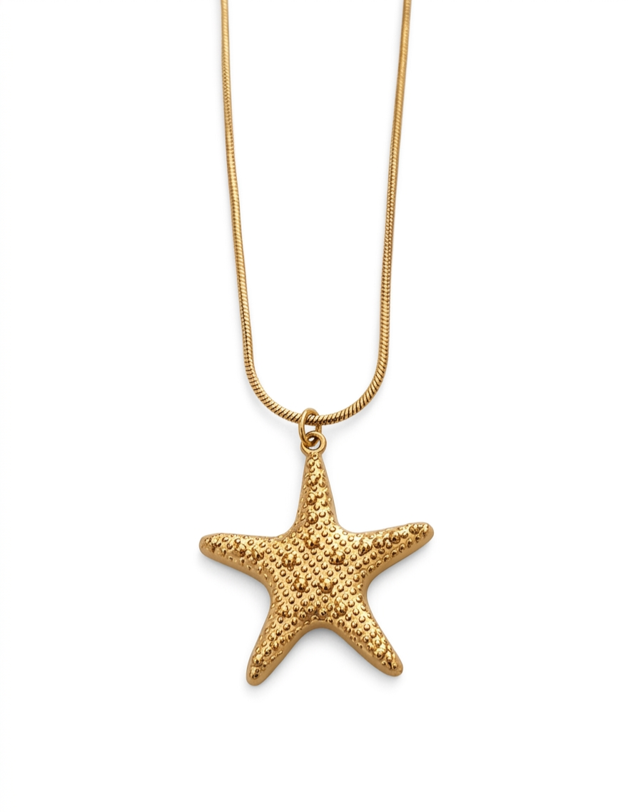 Golden Sea Star Necklace