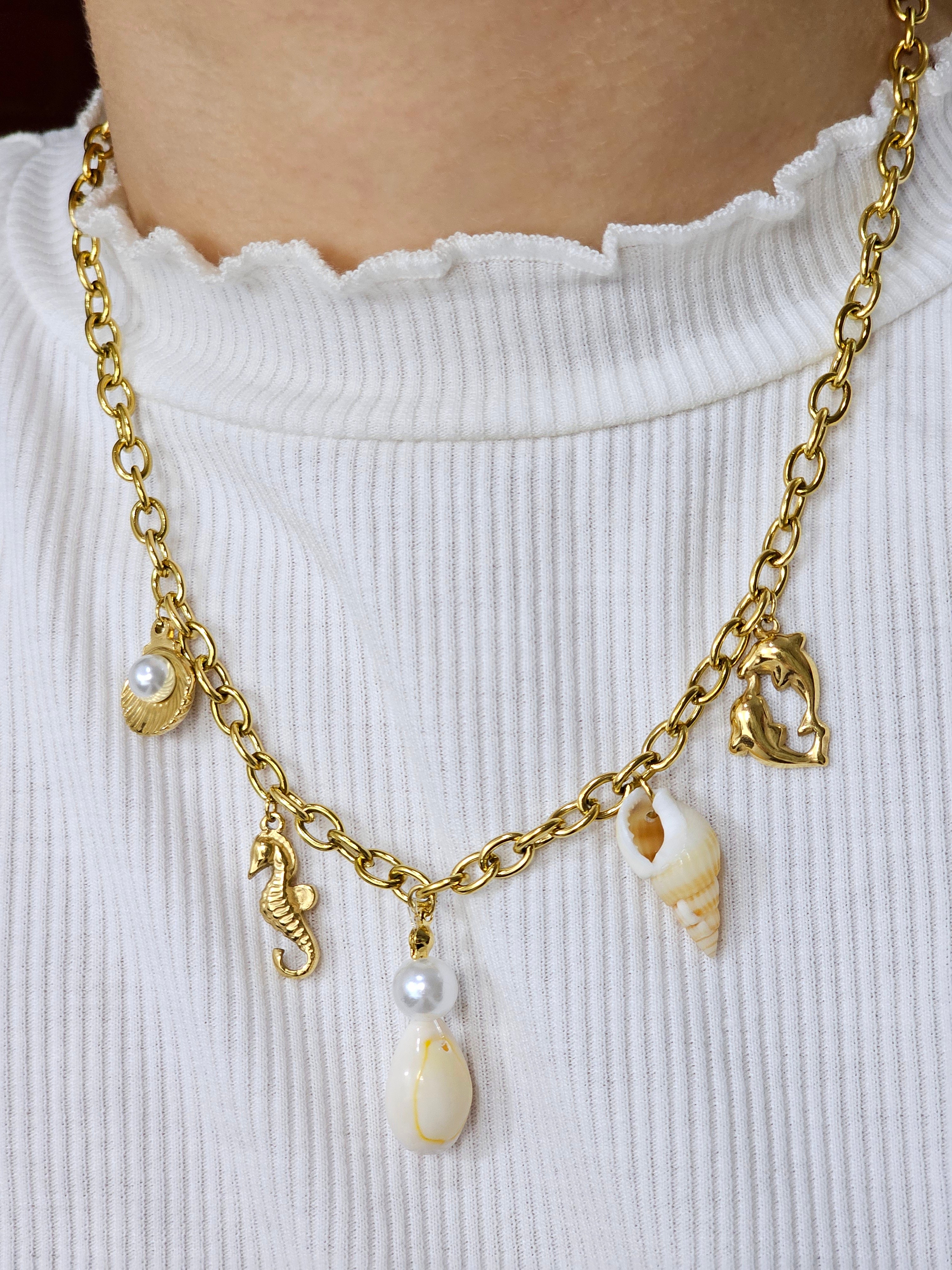 Ocean Breeze Charm Necklace