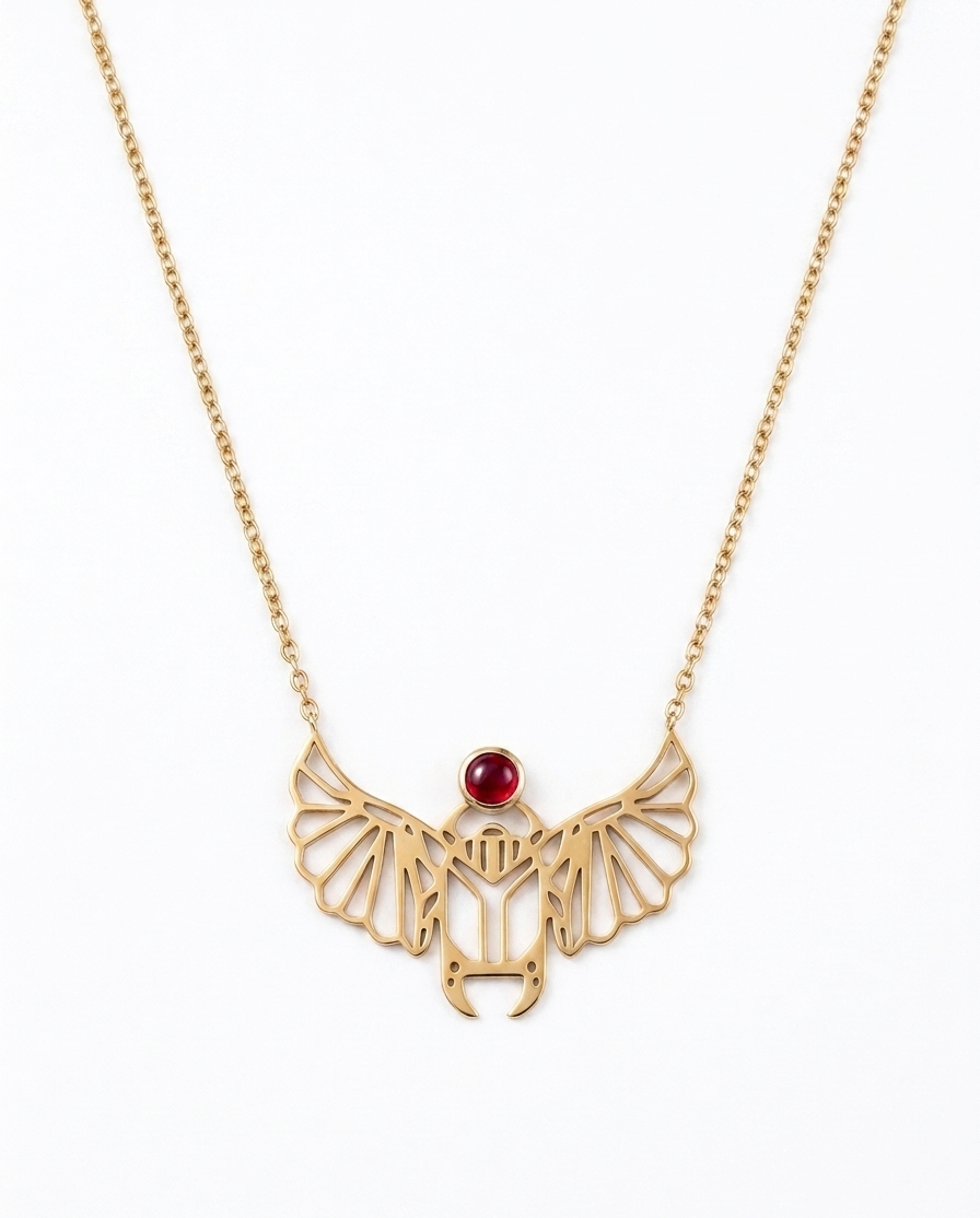 The Solar Scarab Necklace