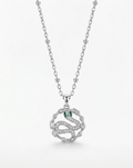 Serpent Circle Pendant Necklace