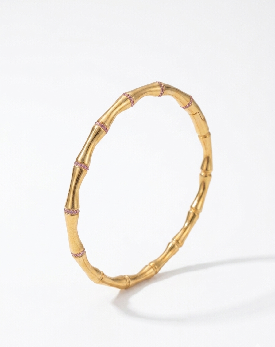 The Bamboo Enamel Bangle