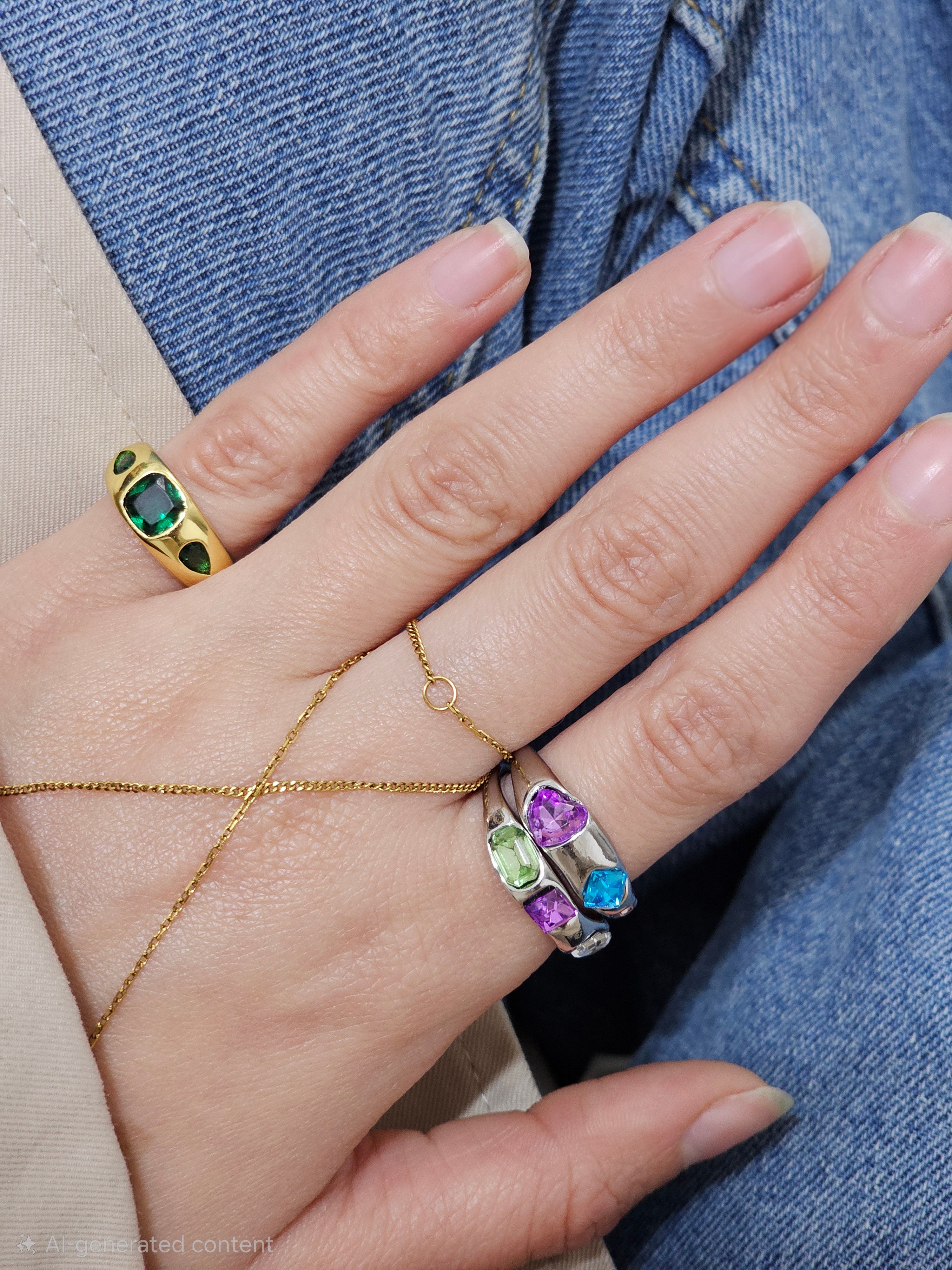 Emerald Muse Pinky Ring