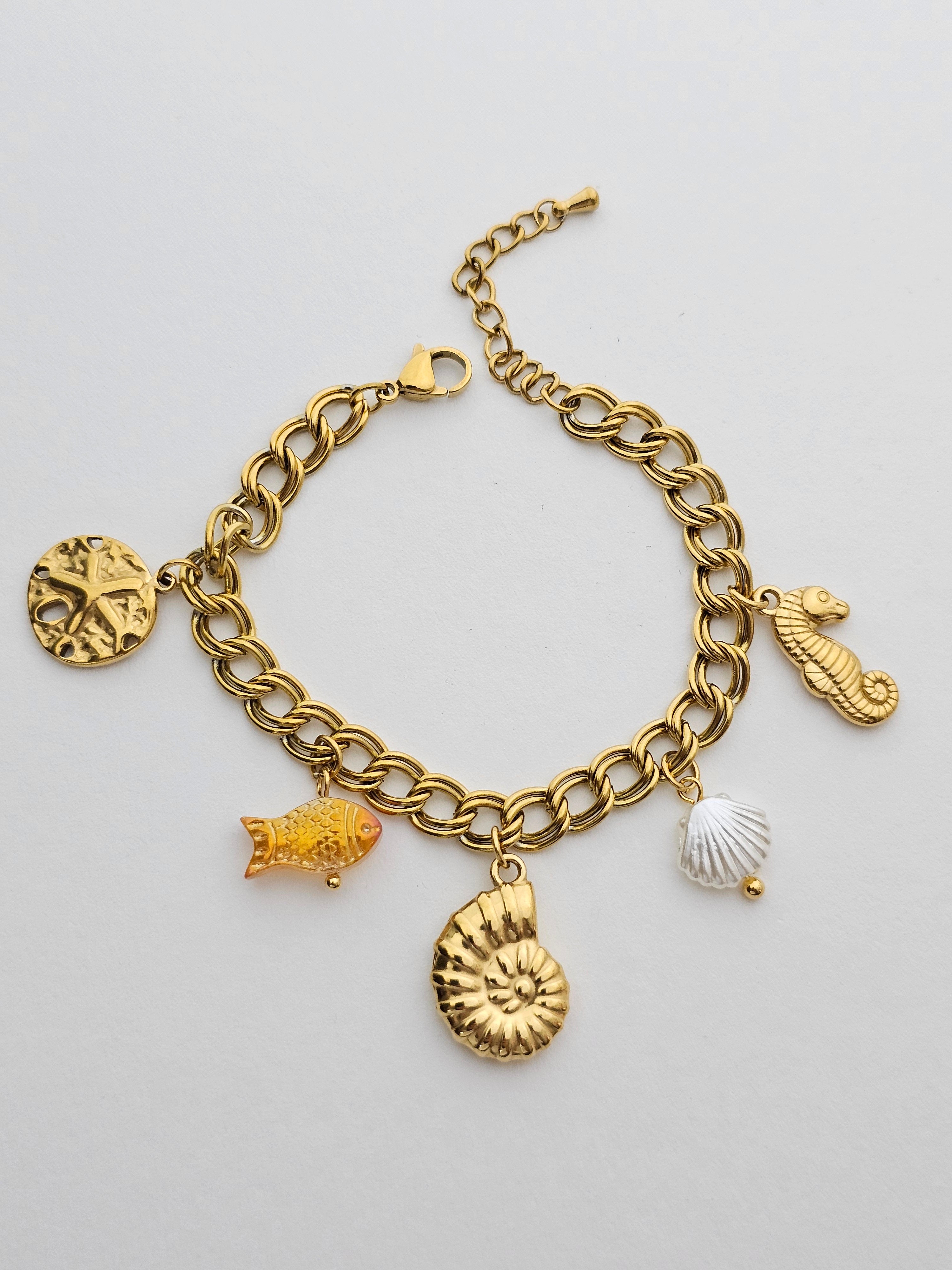 Ocean Whispers Charm Bracelet