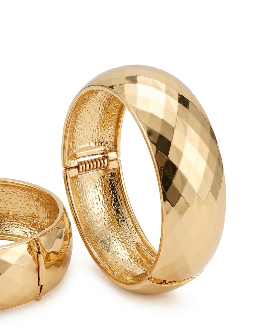 Golden Hour Hammered Bangle