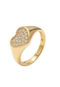 Heart Signet Pinky Ring