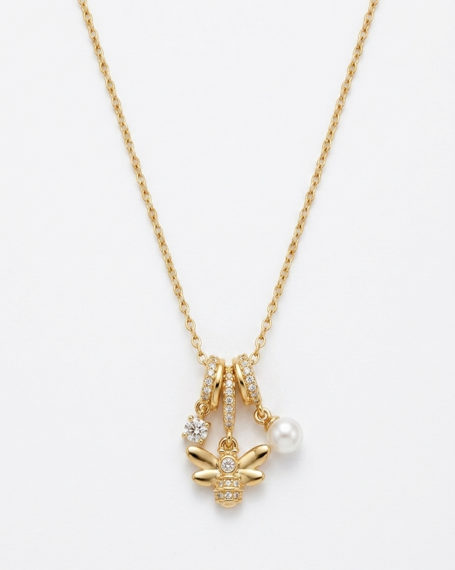 The Honeycomb Trinity Necklace