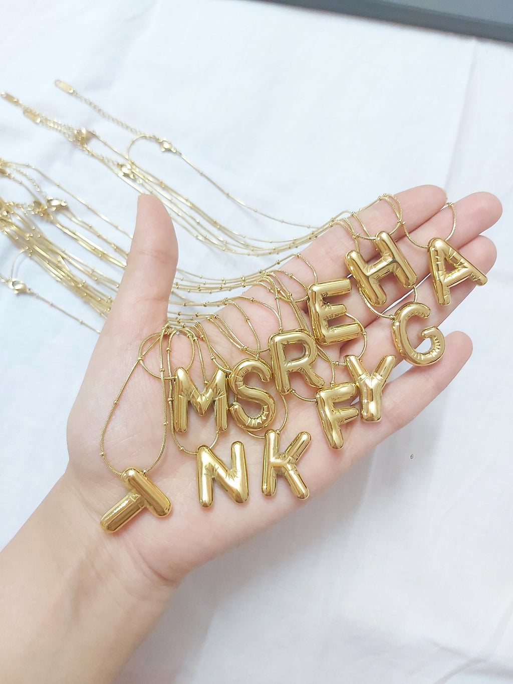 The Bubble Initial Necklace