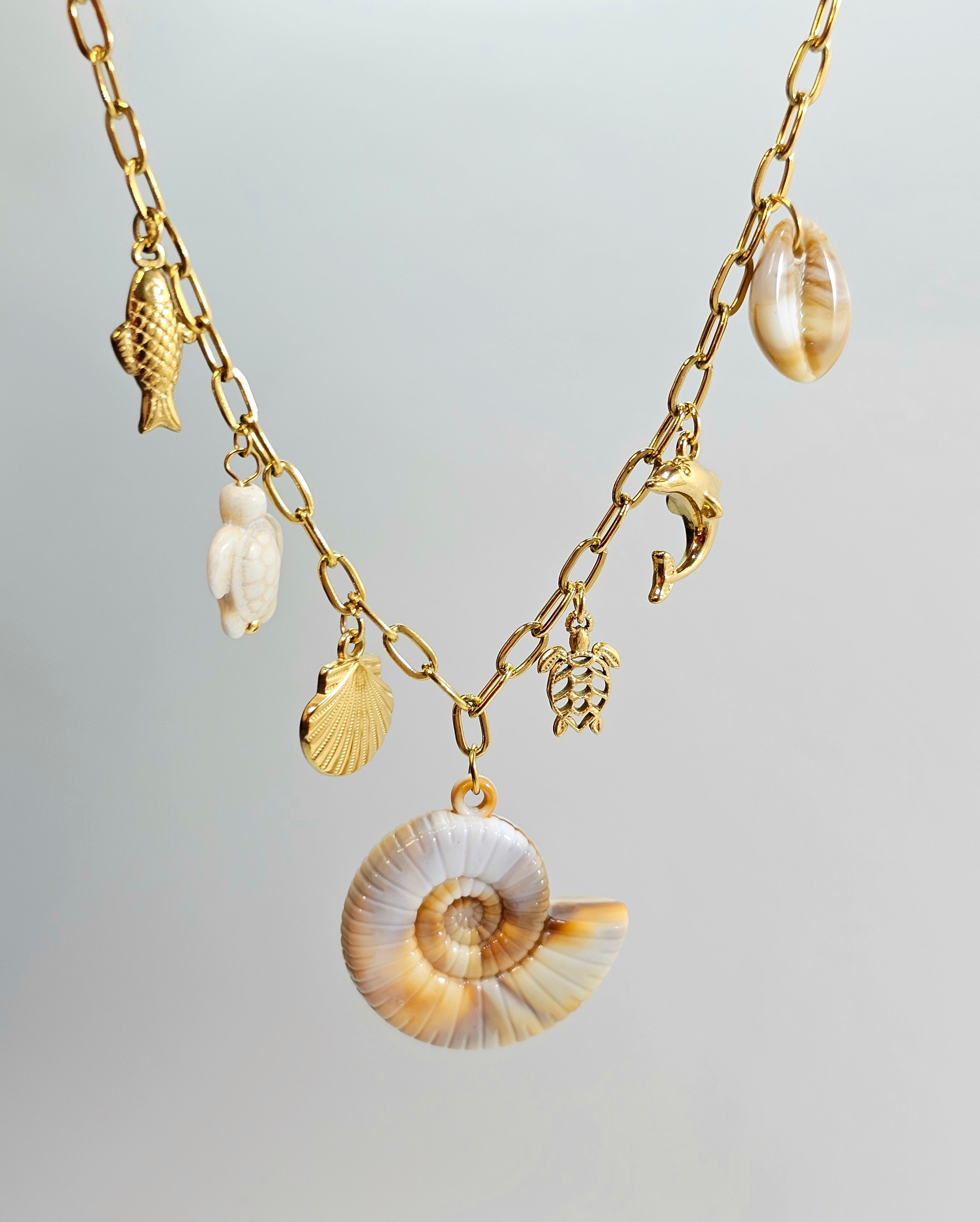 The Aegean Muse Charm Necklace