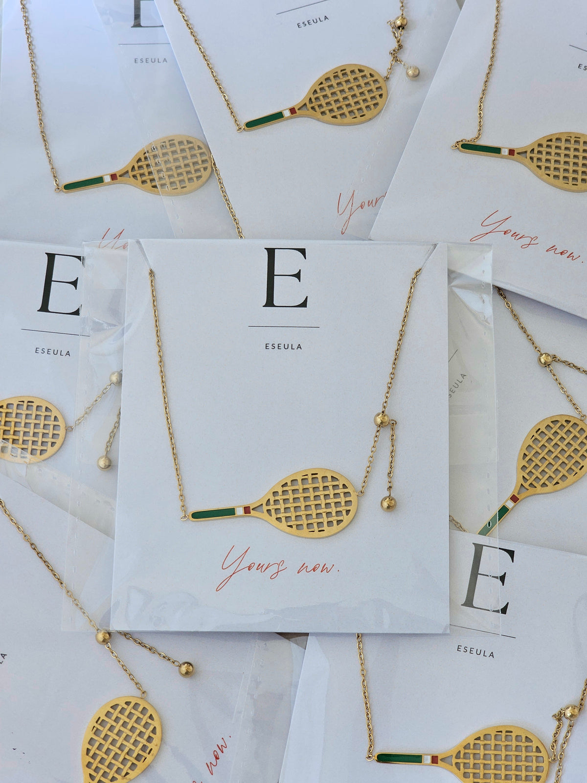 Tennis Racket Necklace