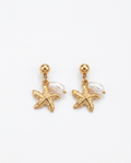 Ocean Breeze Pearl & Starfish Earrings