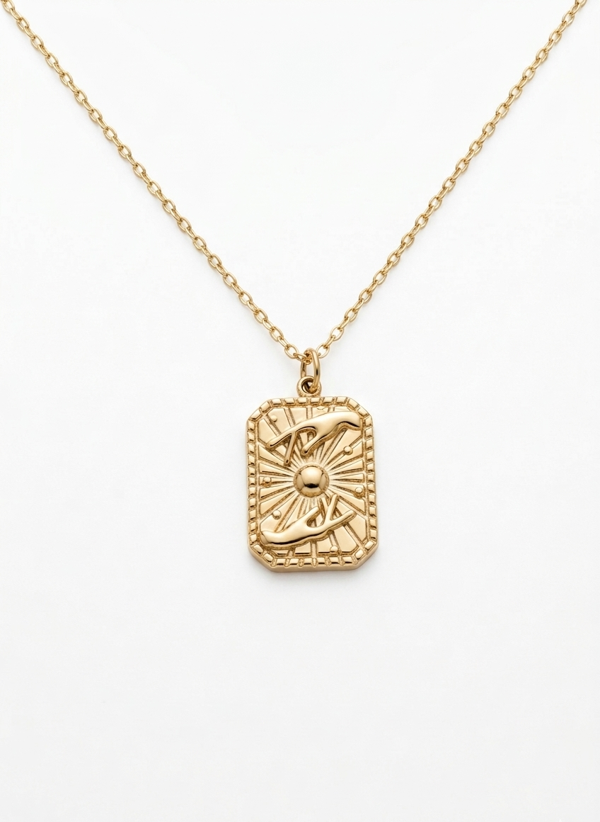 The Celestial Touch Medallion Necklace