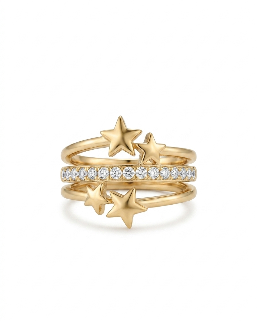The Starlight Stack Ring