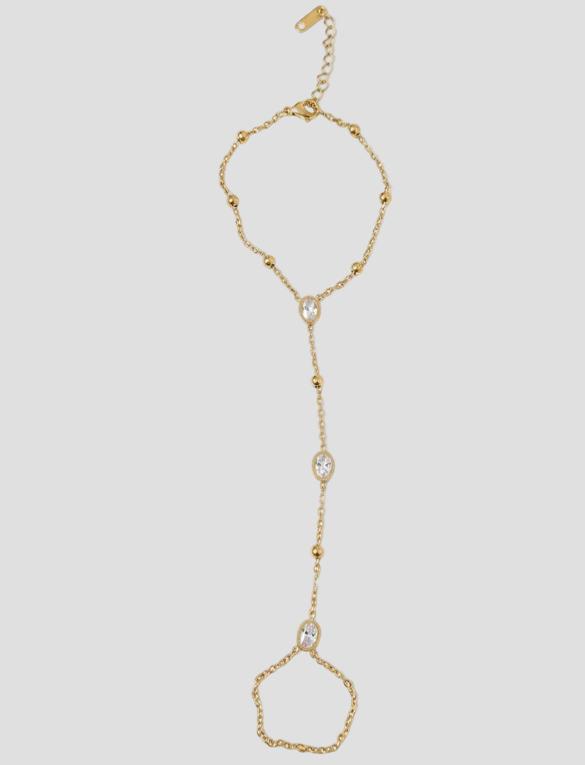 Gold-Tone Hand Chain