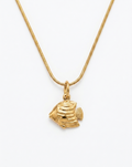 Golden Tropical Fish Necklace