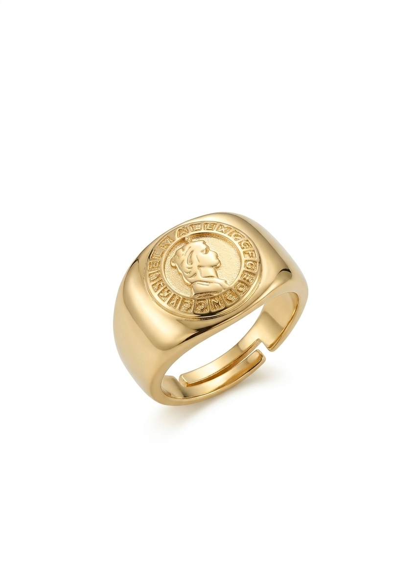 The Ancient Coin Signet Ring