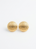 Ribbed Dome Earrings