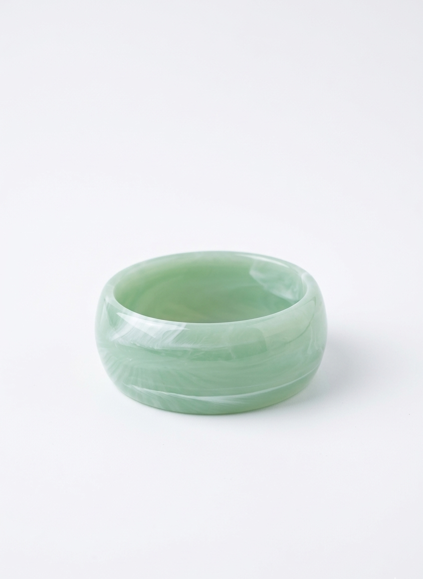 Serene Sage Marble Bangle