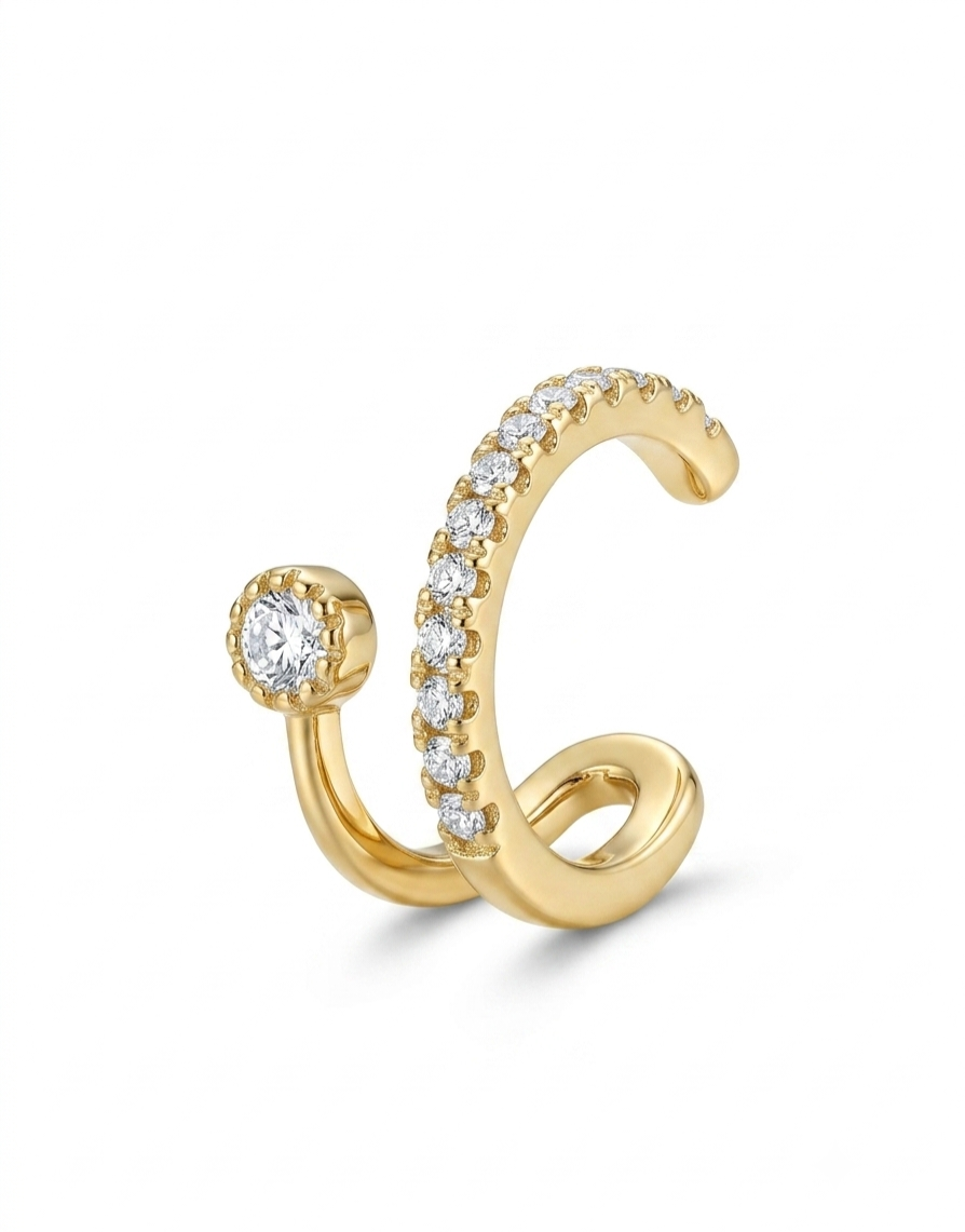 Solitaire Twist Cuff